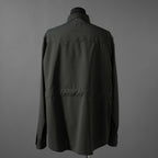 FENDI フェンディ / 24AW 美品 ロゴボタン ミリタリー ウールシャツ / 長袖シャツ / FW1319A5CH / size 48 (OLIVE GREEN)