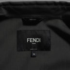 FENDI フェンディ / 24AW 美品 ロゴボタン ミリタリー ウールシャツ / 長袖シャツ / FW1319A5CH / size 48 (OLIVE GREEN)
