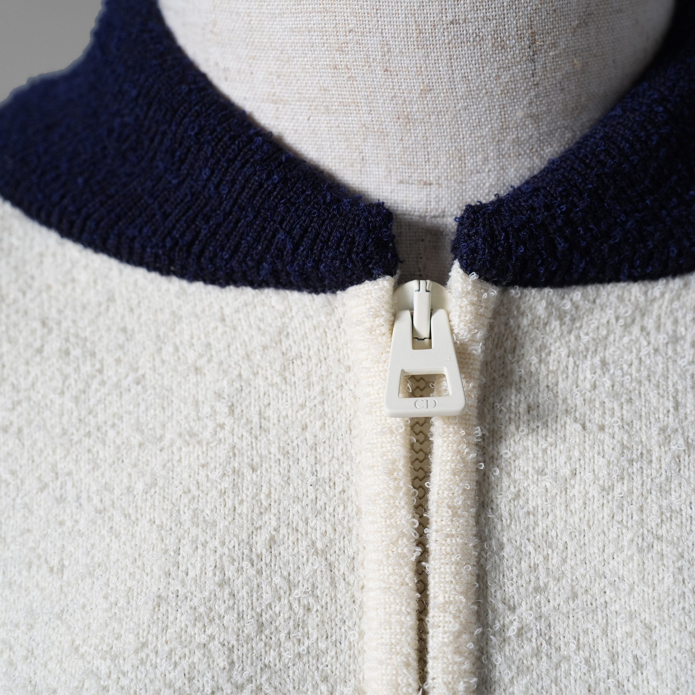 Christian Dior クリスチャンディオール / 21AW 美品 J'ADIOR PARIS ニット クロップド ボンバー ジャケット / 144V50AM350 / size 40 (マルチカラー) レディース