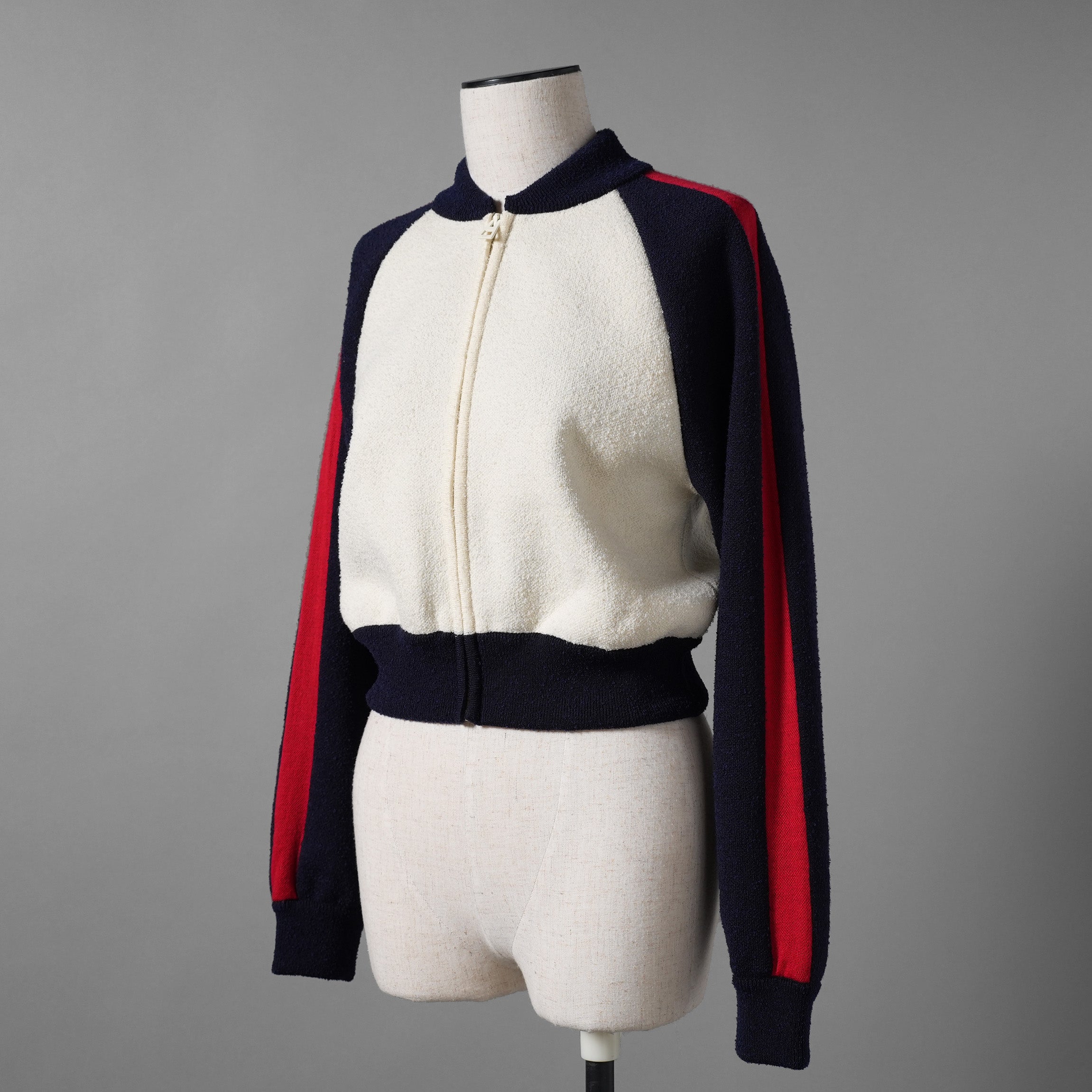 Christian Dior クリスチャンディオール / 21AW 美品 J'ADIOR PARIS ニット クロップド ボンバー ジャケット / 144V50AM350 / size 40 (マルチカラー) レディース