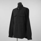 Rick Owens リックオウエンス / 美品 23AW OUTER SHIRT BONOTTO アウターシャツ 長袖シャツ / RL02C7234 TWRP / size 48 (BLACK) 352003-in-ue