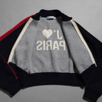 Christian Dior クリスチャンディオール / 21AW 美品 J'ADIOR PARIS ニット クロップド ボンバー ジャケット / 144V50AM350 / size 40 (マルチカラー) レディース