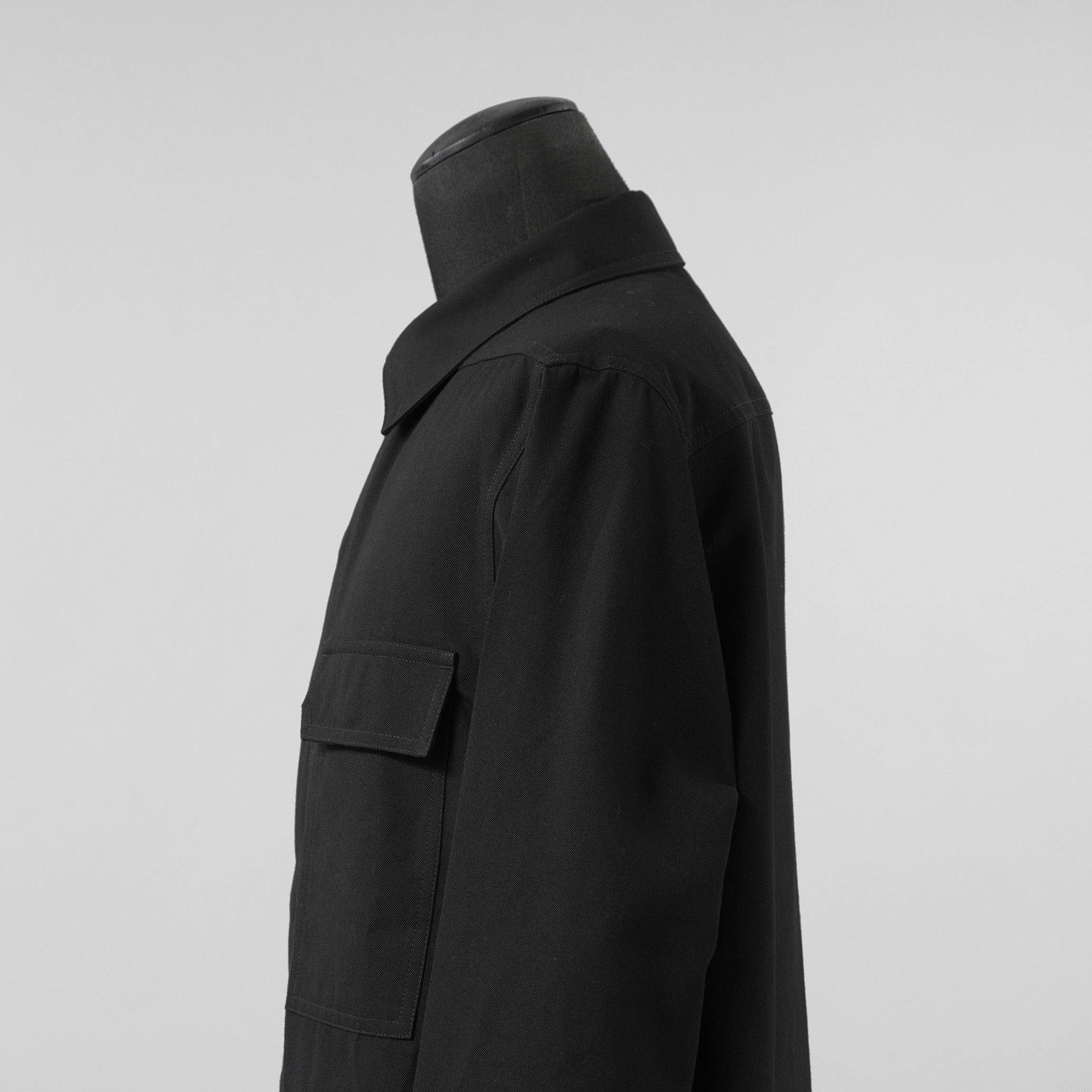 Rick Owens リックオウエンス / 美品 23AW OUTER SHIRT BONOTTO アウターシャツ 長袖シャツ / RL02C7234 TWRP / size 48 (BLACK) 352003-in-ue