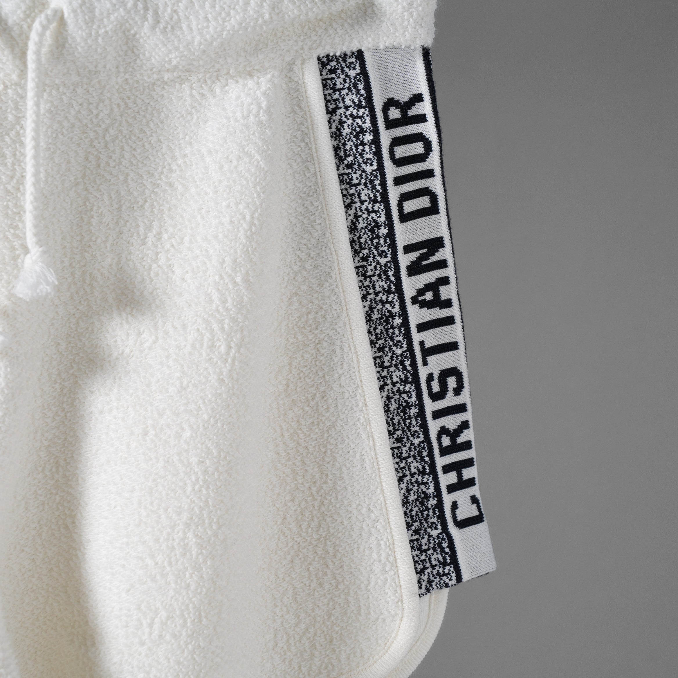 Christian Dior クリスチャンディオール / 22SS トワル ドゥ ジュイ  ロゴバンド ショートパンツ / コットンテリー / 213P17A4065 / size S (WHITE) レディース