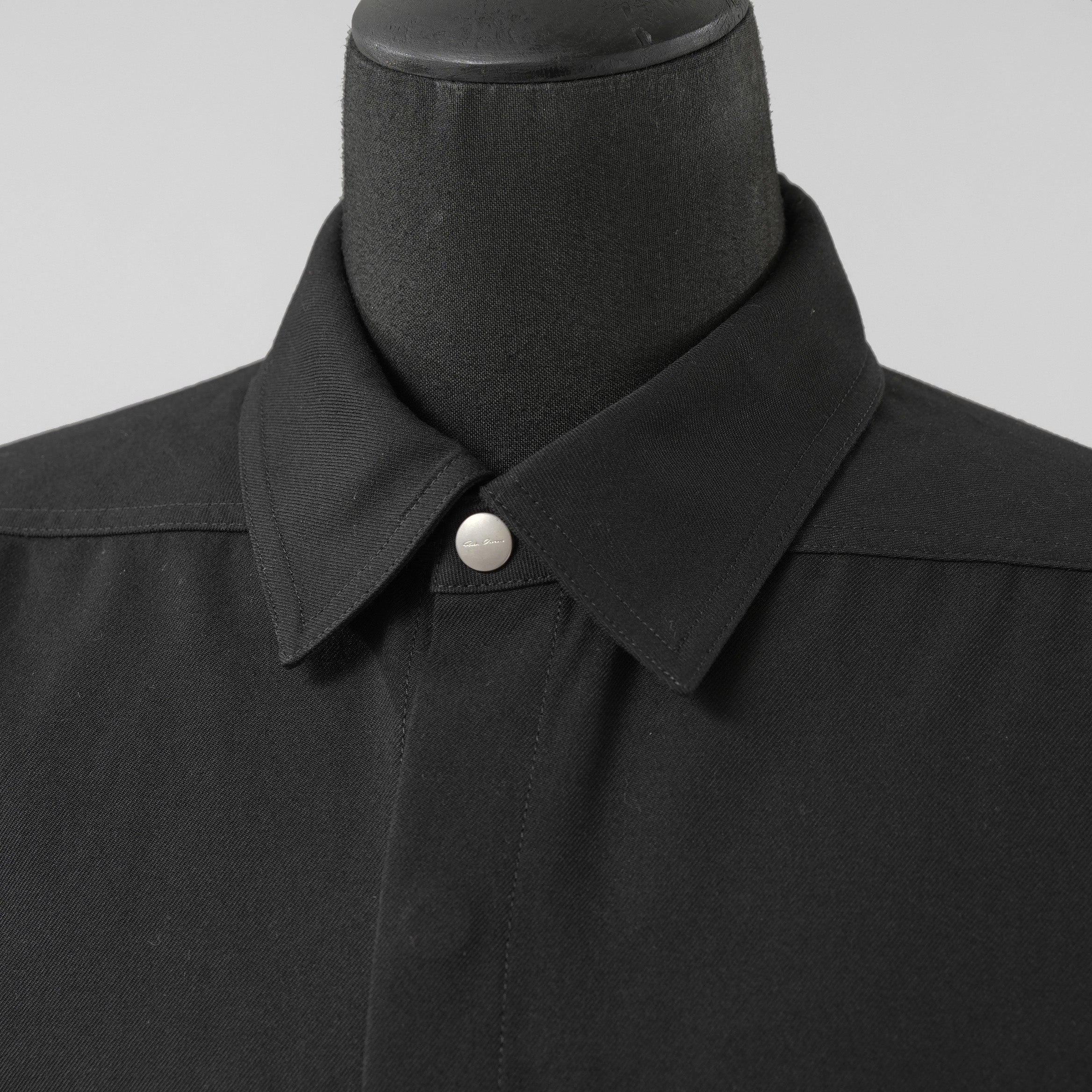 Rick Owens リックオウエンス / 美品 23AW OUTER SHIRT BONOTTO アウターシャツ 長袖シャツ / RL02C7234 TWRP / size 48 (BLACK) 352003-in-ue