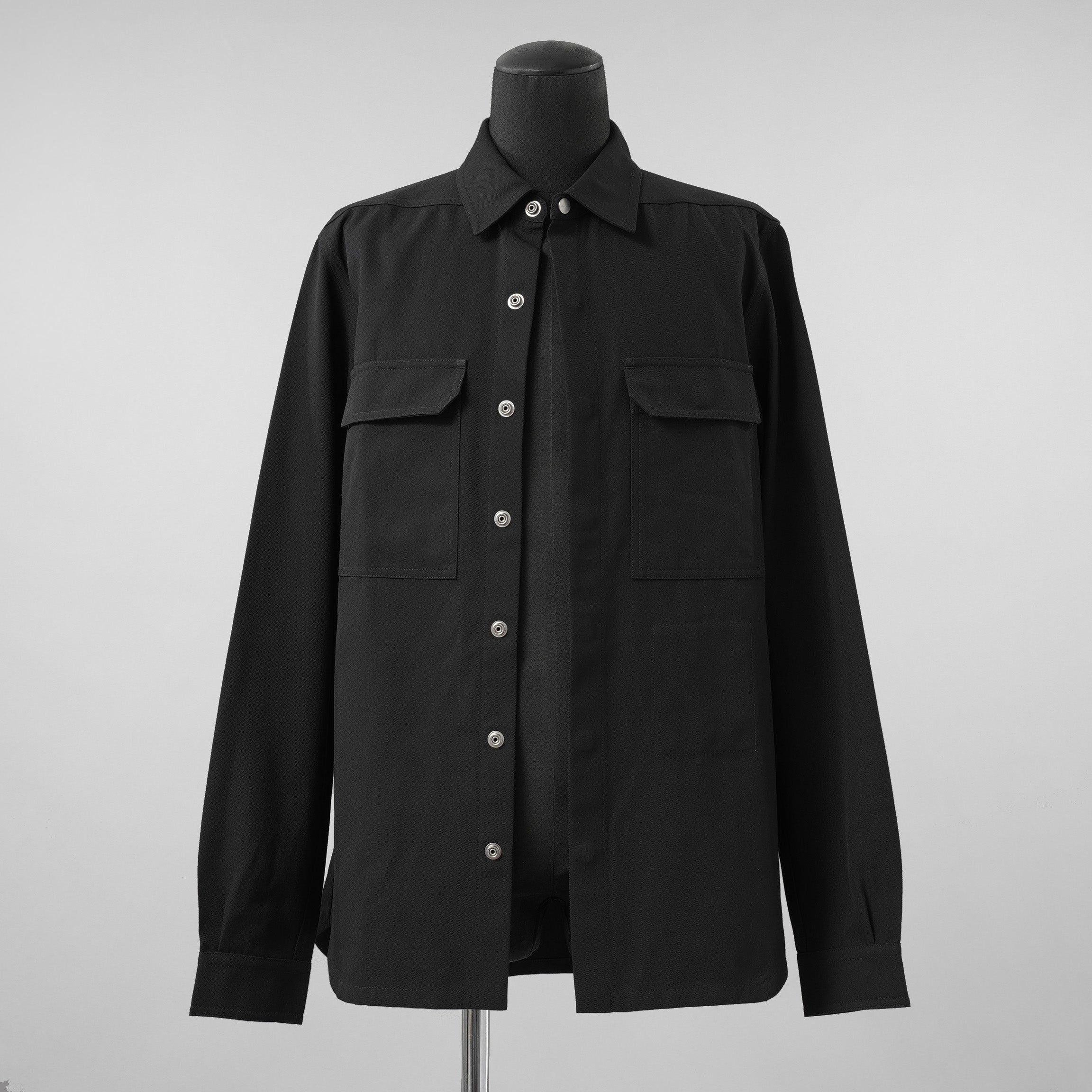Rick Owens リックオウエンス / 美品 23AW OUTER SHIRT BONOTTO アウターシャツ 長袖シャツ / RL02C7234 TWRP / size 48 (BLACK) 352003-in-ue