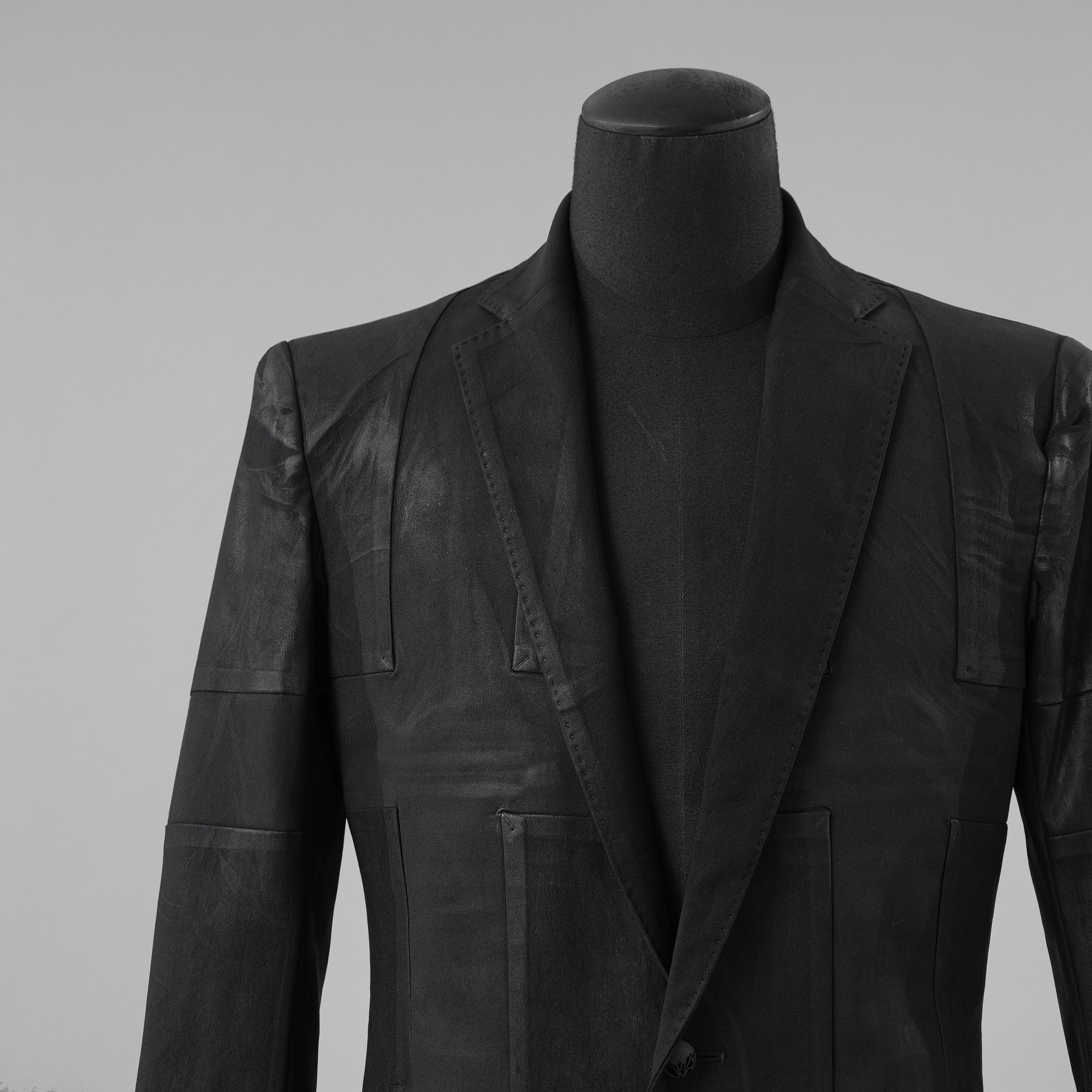 未使用 kiryuyrik キリュウキリュウ / 25SS UNIONJACK Jacket ユニオンジャケット ブラックコーティング ジャケット / KT-HJ06-600CTNG / size M (BLACK) 123002-alm