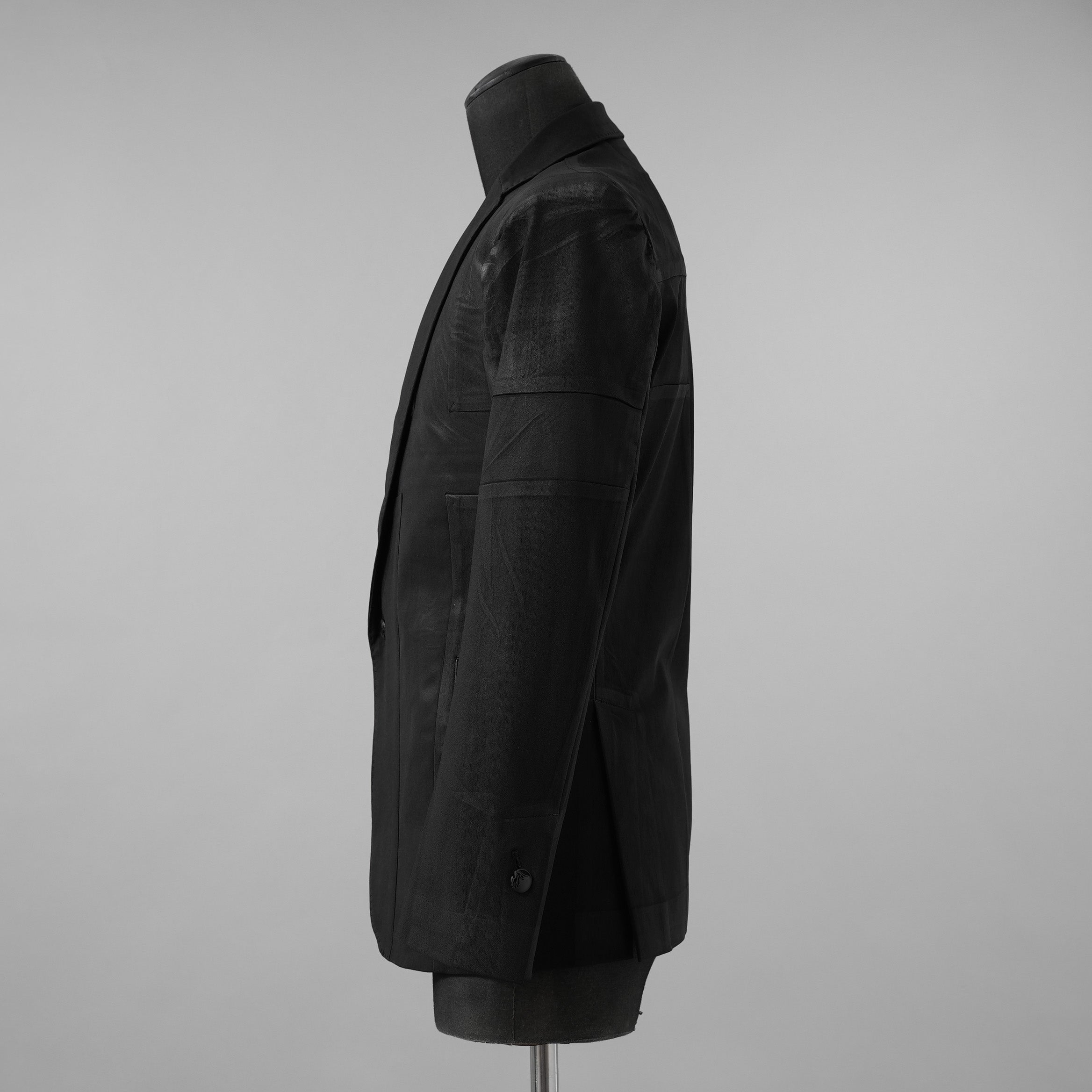 未使用 kiryuyrik キリュウキリュウ / 25SS UNIONJACK Jacket ユニオンジャケット ブラックコーティング ジャケット / KT-HJ06-600CTNG / size M (BLACK) 123002-alm