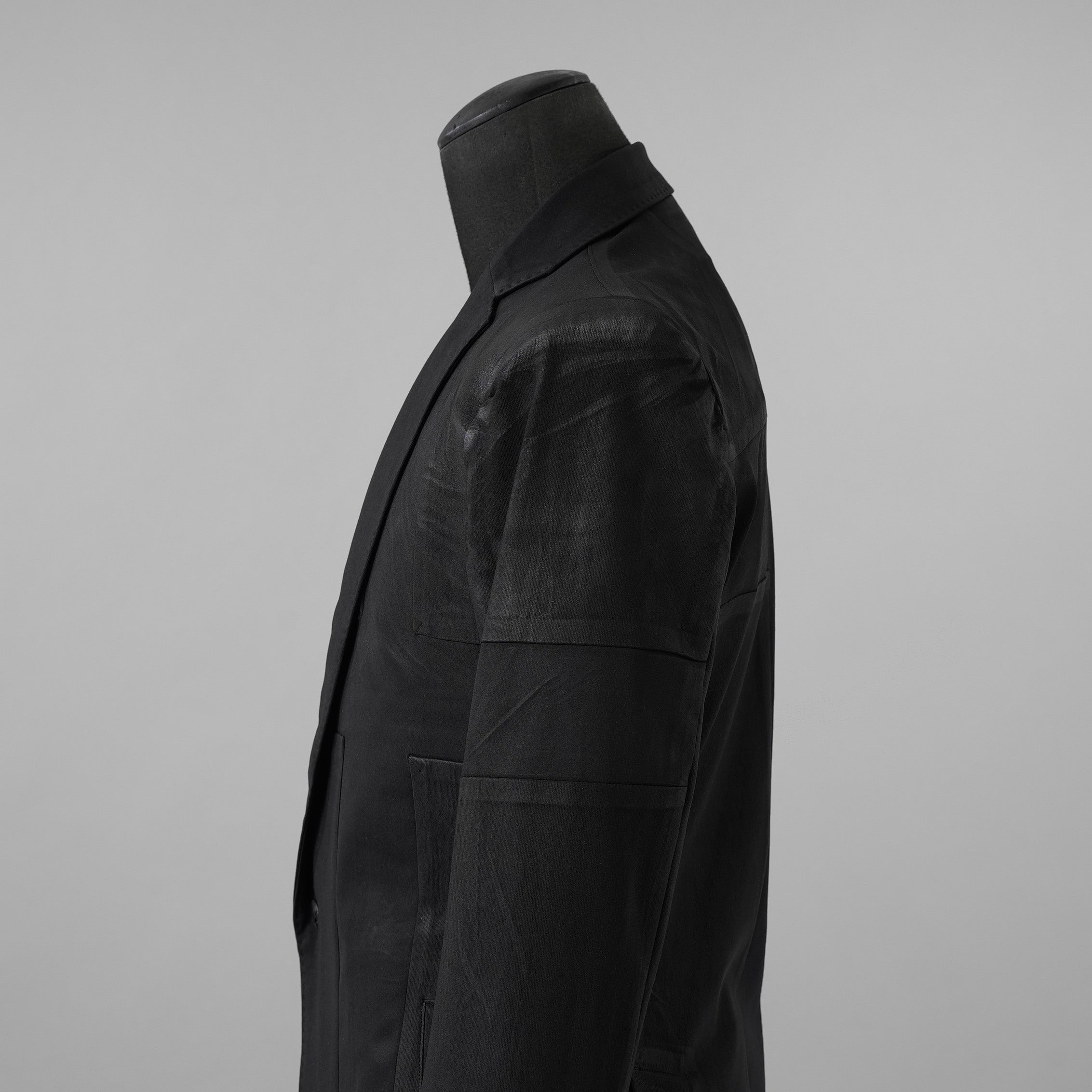 未使用 kiryuyrik キリュウキリュウ / 25SS UNIONJACK Jacket ユニオンジャケット ブラックコーティング ジャケット / KT-HJ06-600CTNG / size M (BLACK) 123002-alm