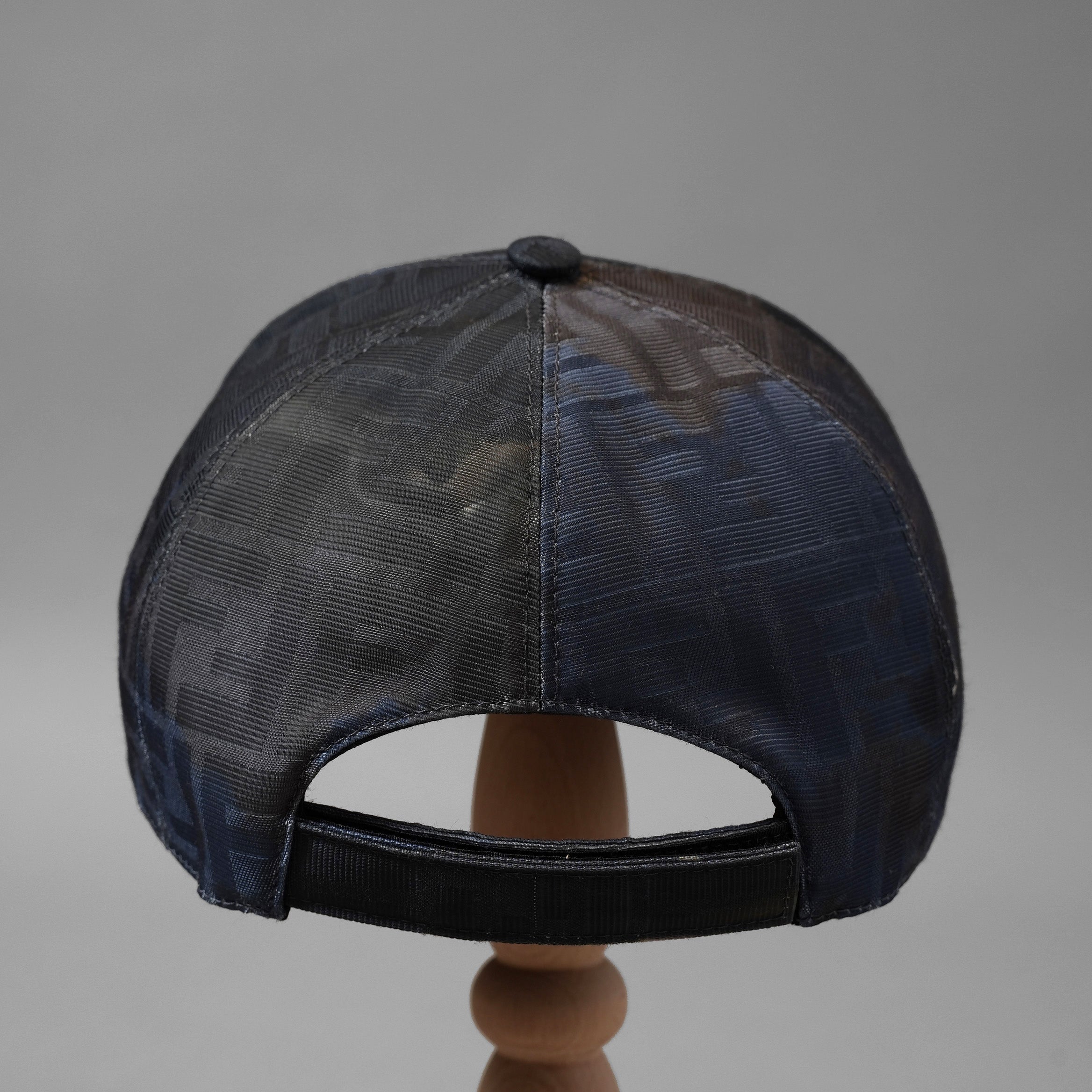 FENDI フェンディ/ 21SS 美品 アースジャガード ズッカ柄 ベースボールキャップ / FXQ768AIK8 / size FREE (NAVY)
