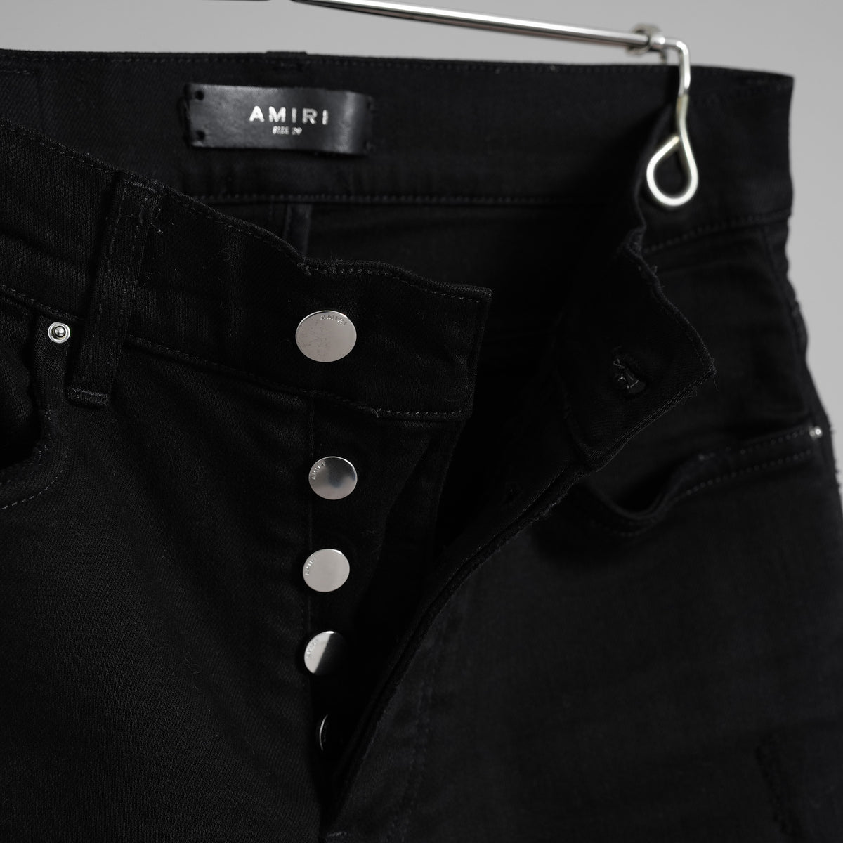 AMIRI アミリ / stack jean denim スキニー ストレッチデニム パンツ / size 29 (BLACK) 352212-in-ue