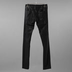 未使用 kiryuyrik キリュウキリュウ / 23AW High Tension Jersey Coating UNIONJACK Skinny Slacks ユニオンジャック スキニー スラックス パンツ / KT-HP14-600CTNG / size M (BLACK) 123001-alm