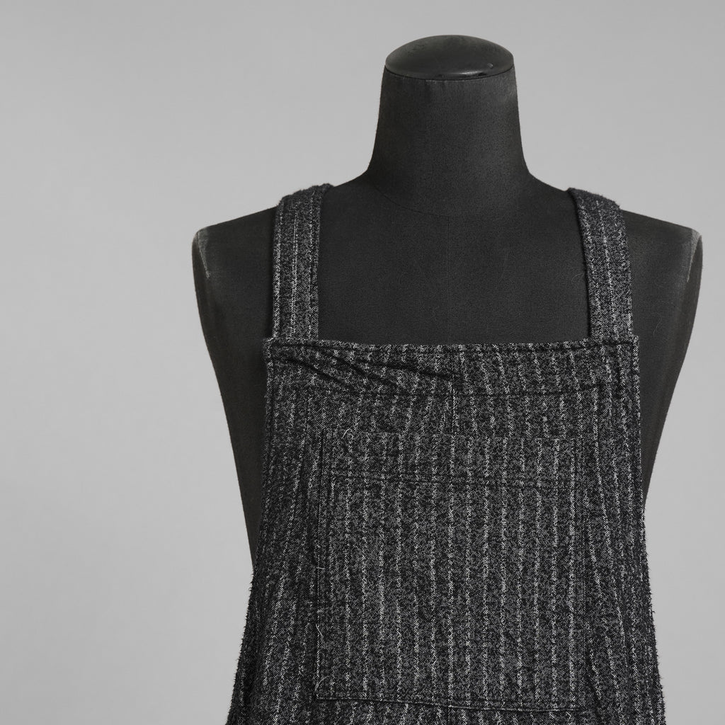 A.F ARTEFACT エーエフ アーティファクト / 美品 20SS Crease Process Overalls サロペット パンツ / size 2 (BLACK) 123076-alm