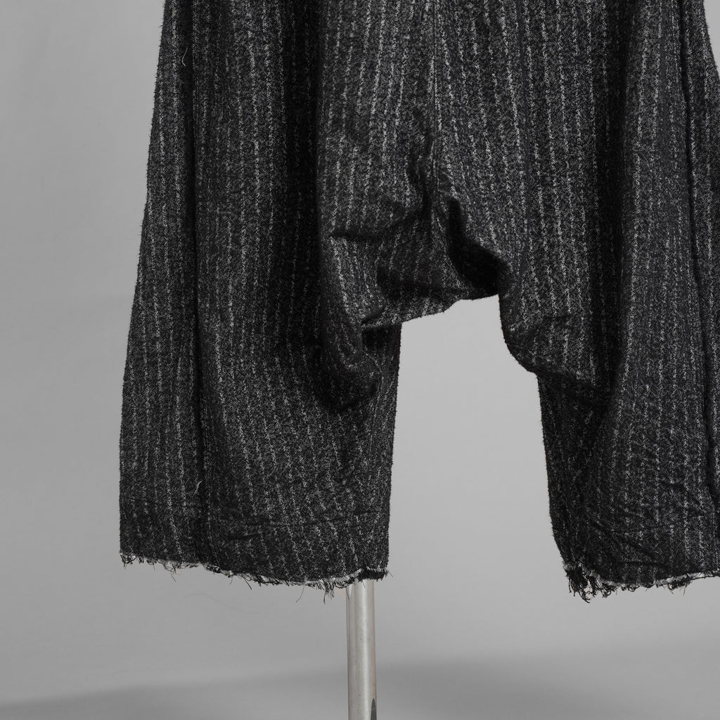 A.F ARTEFACT エーエフ アーティファクト / 美品 20SS Crease Process Overalls サロペット パンツ / size 2 (BLACK) 123076-alm