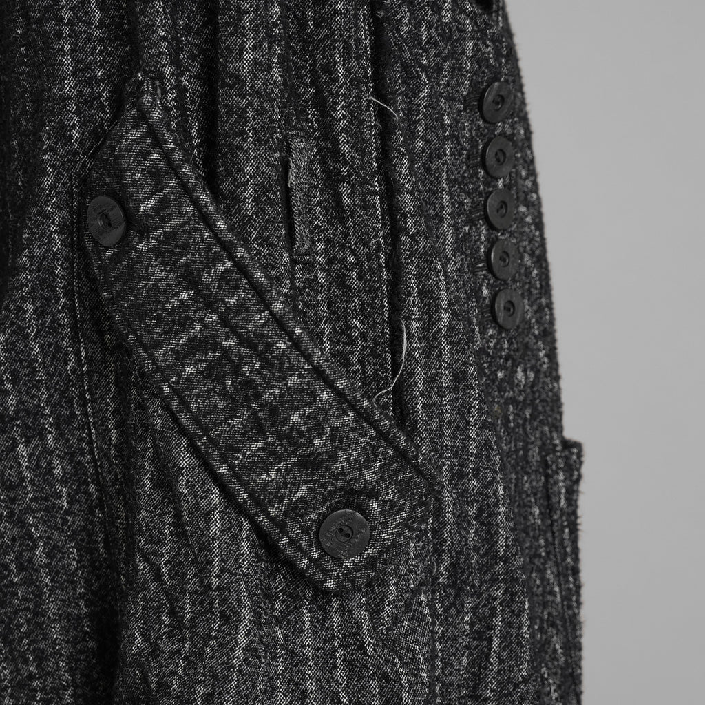 A.F ARTEFACT エーエフ アーティファクト / 美品 20SS Crease Process Overalls サロペット パンツ / size 2 (BLACK) 123076-alm