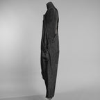 A.F ARTEFACT エーエフ アーティファクト / 美品 20SS Crease Process Overalls サロペット パンツ / size 2 (BLACK) 123076-alm