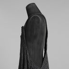 A.F ARTEFACT エーエフ アーティファクト / 美品 20SS Crease Process Overalls サロペット パンツ / size 2 (BLACK) 123076-alm
