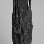 A.F ARTEFACT エーエフ アーティファクト / 美品 20SS Crease Process Overalls サロペット パンツ / size 2 (BLACK) 123076-alm