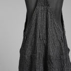 A.F ARTEFACT エーエフ アーティファクト / 美品 20SS Crease Process Overalls サロペット パンツ / size 2 (BLACK) 123076-alm