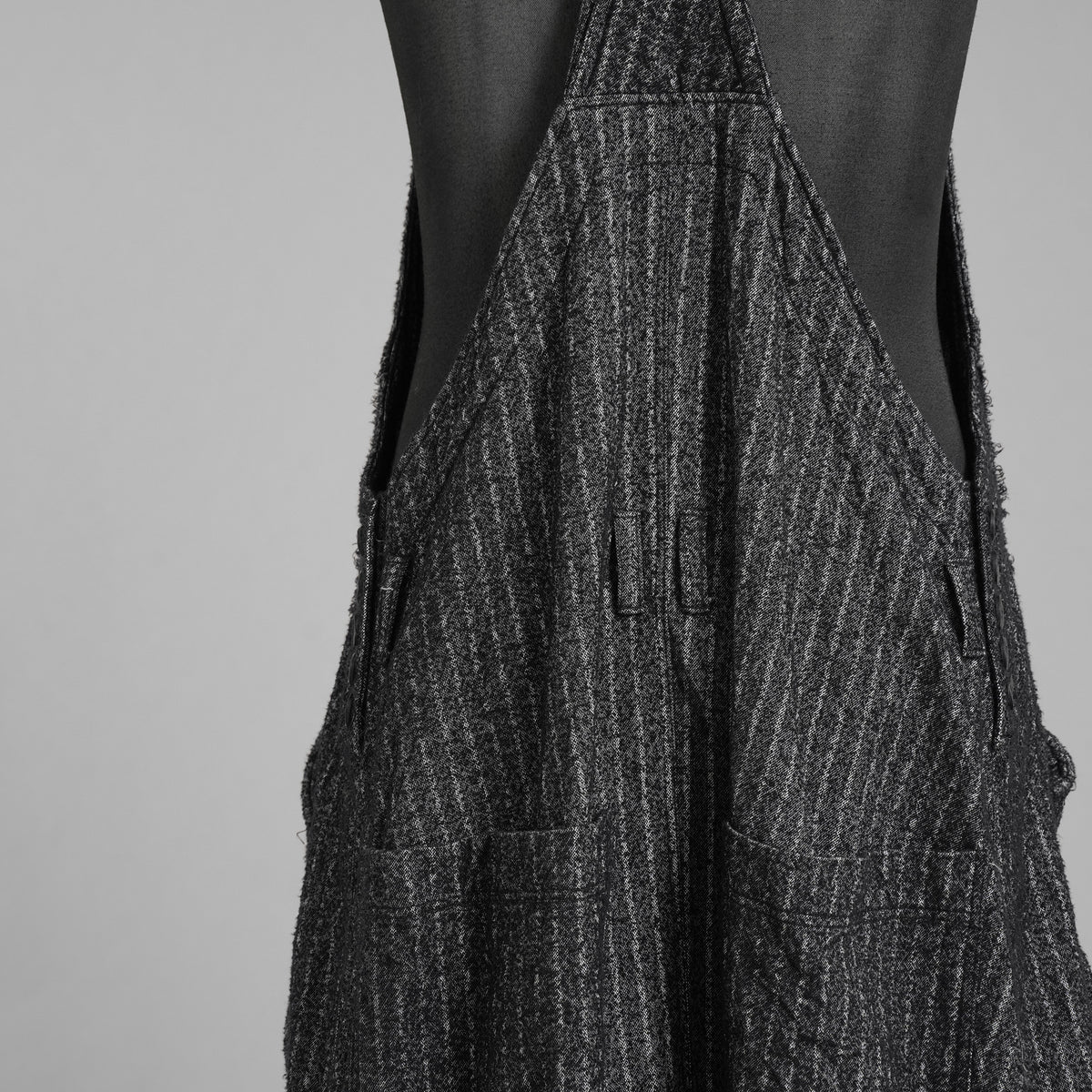 A.F ARTEFACT エーエフ アーティファクト / 美品 20SS Crease Process Overalls サロペット パンツ / size 2 (BLACK) 123076-alm