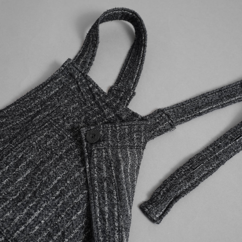 A.F ARTEFACT エーエフ アーティファクト / 美品 20SS Crease Process Overalls サロペット パンツ / size 2 (BLACK) 123076-alm