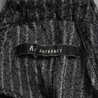 A.F ARTEFACT エーエフ アーティファクト / 美品 20SS Crease Process Overalls サロペット パンツ / size 2 (BLACK) 123076-alm