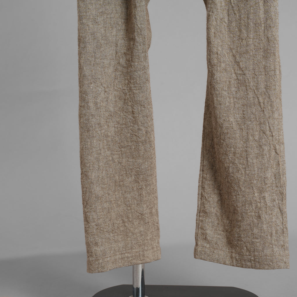 ISAMU KATAYAMA BACKLASH イサムカタヤマ バックラッシュ / 新品 サンプル品 24SS LINEN OVERALLS リネンオーバーオール サロペット パンツ / 2112-03 / size M (BEIGE) 123077-alm