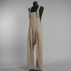 ISAMU KATAYAMA BACKLASH イサムカタヤマ バックラッシュ / 新品 サンプル品 24SS LINEN OVERALLS リネンオーバーオール サロペット パンツ / 2112-03 / size M (BEIGE) 123077-alm