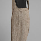 ISAMU KATAYAMA BACKLASH イサムカタヤマ バックラッシュ / 新品 サンプル品 24SS LINEN OVERALLS リネンオーバーオール サロペット パンツ / 2112-03 / size M (BEIGE) 123077-alm