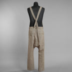 ISAMU KATAYAMA BACKLASH イサムカタヤマ バックラッシュ / 新品 サンプル品 24SS LINEN OVERALLS リネンオーバーオール サロペット パンツ / 2112-03 / size M (BEIGE) 123077-alm