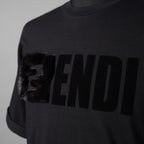 FENDI フェンディ / 19SS 美品 ミンクファーロゴ 半袖Tシャツ / ズッカ柄 / FS7184 A5HQ / size XXS (BLACK) ユニセックス