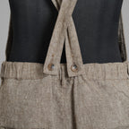 ISAMU KATAYAMA BACKLASH イサムカタヤマ バックラッシュ / 新品 サンプル品 24SS LINEN OVERALLS リネンオーバーオール サロペット パンツ / 2112-03 / size M (BEIGE) 123077-alm