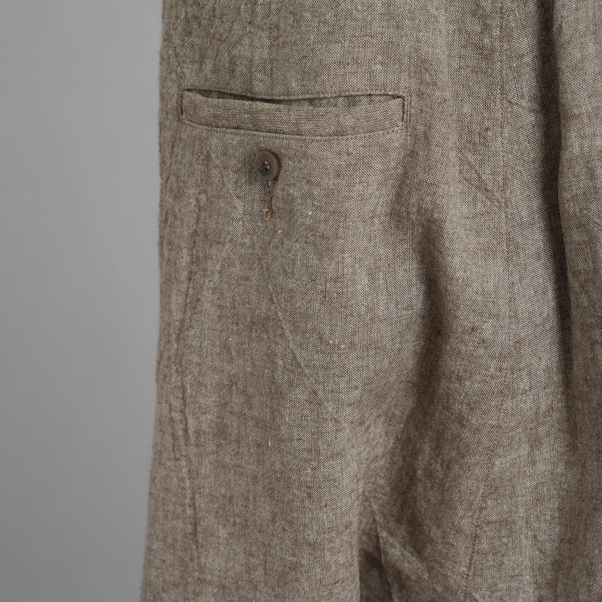ISAMU KATAYAMA BACKLASH イサムカタヤマ バックラッシュ / 新品 サンプル品 24SS LINEN OVERALLS リネンオーバーオール サロペット パンツ / 2112-03 / size M (BEIGE) 123077-alm