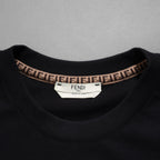 FENDI フェンディ / 19SS 美品 ミンクファーロゴ 半袖Tシャツ / ズッカ柄 / FS7184 A5HQ / size XXS (BLACK) ユニセックス