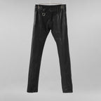 未使用 kiryuyrik キリュウキリュウ / 23AW High Tension Jersey Coating UNIONJACK Skinny Slacks ユニオンジャック スキニー スラックス パンツ / KT-HP14-600CTNG / size M (BLACK) 123001-alm