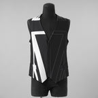 新品 kiryuyrik キリュウキリュウ / 24AW Union Jack Jersey Zip Vest ユニオンジャック ジャージ ジップ ベスト / KS-HV11-602 / size M (BLACK) 123003-alm