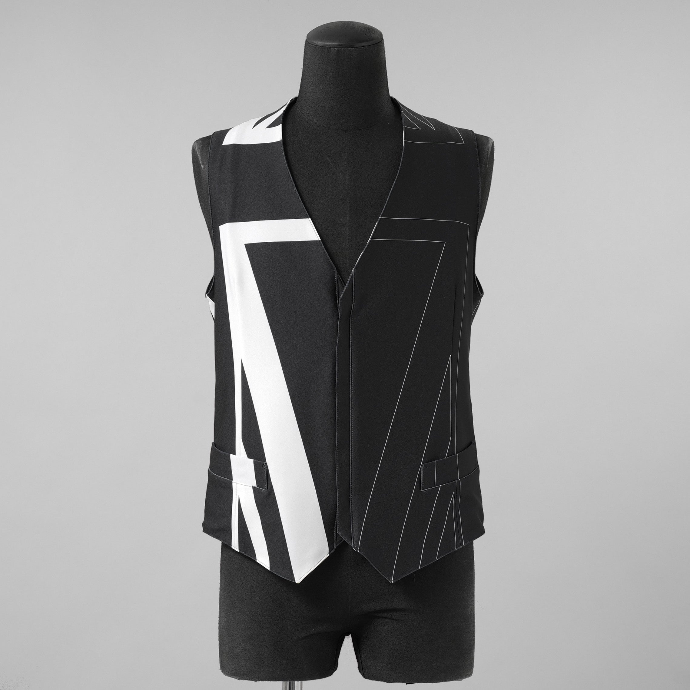 新品 kiryuyrik キリュウキリュウ / 24AW Union Jack Jersey Zip Vest ユニオンジャック ジャージ ジップ ベスト / KS-HV11-602 / size M (BLACK) 123003-alm