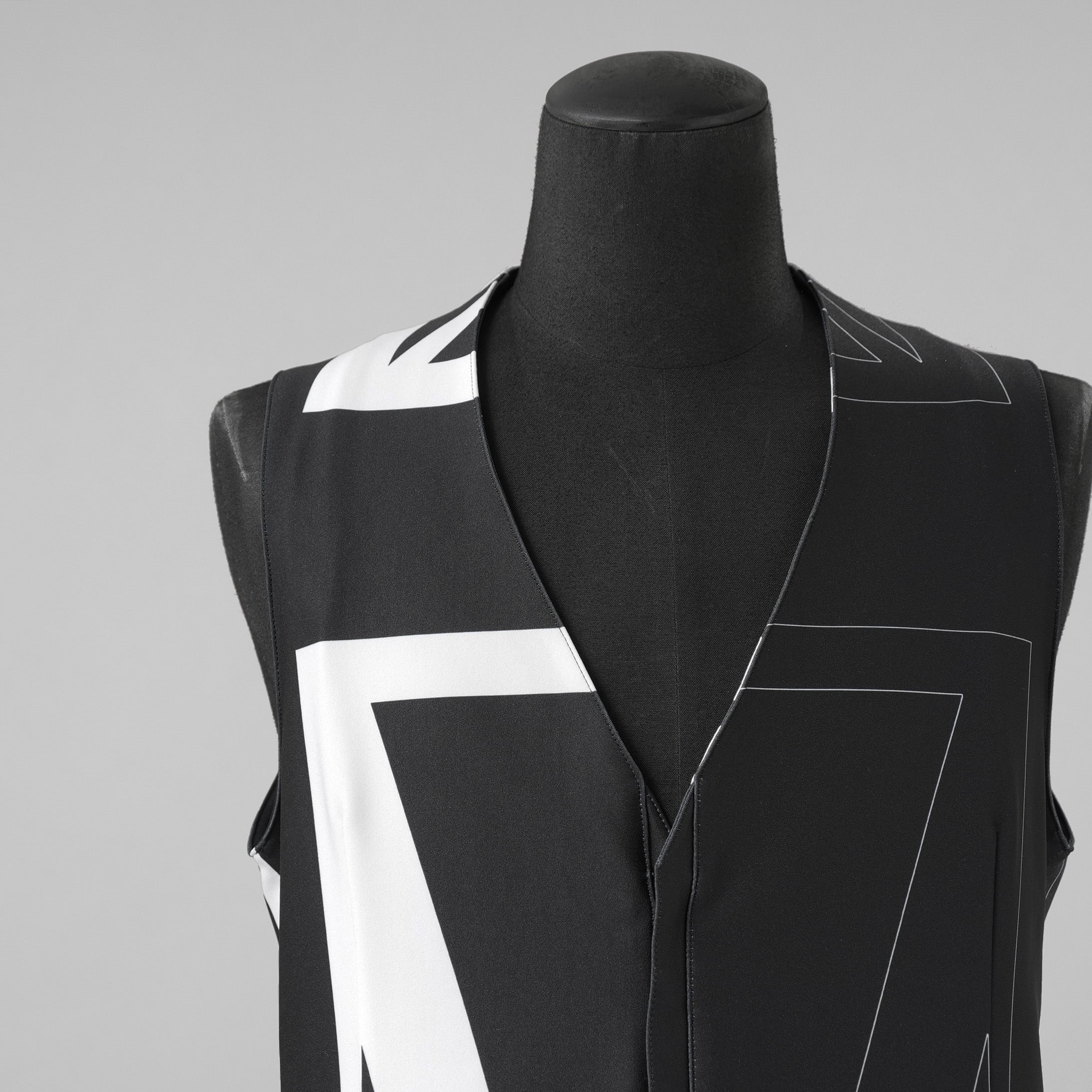 新品 kiryuyrik キリュウキリュウ / 24AW Union Jack Jersey Zip Vest ユニオンジャック ジャージ ジップ ベスト / KS-HV11-602 / size M (BLACK) 123003-alm