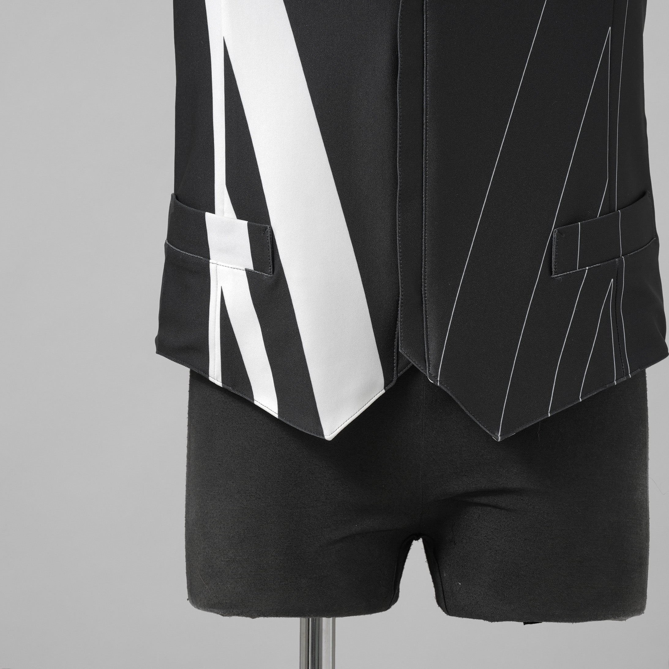 新品 kiryuyrik キリュウキリュウ / 24AW Union Jack Jersey Zip Vest ユニオンジャック ジャージ ジップ ベスト / KS-HV11-602 / size M (BLACK) 123003-alm