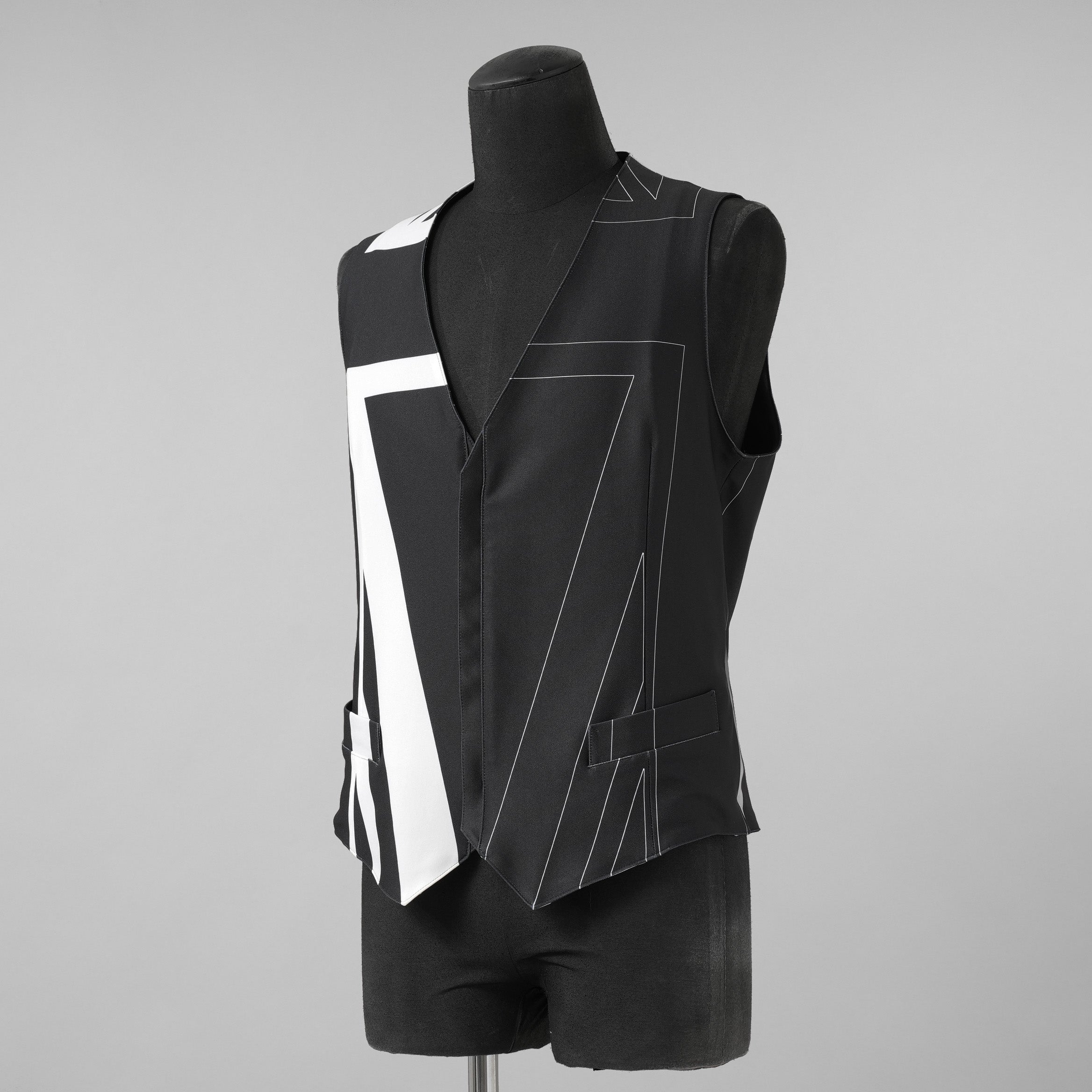 新品 kiryuyrik キリュウキリュウ / 24AW Union Jack Jersey Zip Vest ユニオンジャック ジャージ ジップ ベスト / KS-HV11-602 / size M (BLACK) 123003-alm