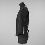新品 kiryuyrik キリュウキリュウ / 24AW Union Jack Jersey Zip Vest ユニオンジャック ジャージ ジップ ベスト / KS-HV11-602 / size M (BLACK) 123003-alm