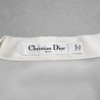 Christian Dior クリスチャンディオール / 17SS 美品 Bee刺繍 シルク ボウタイブラウス / 長袖シャツ / 7E21526L1658 / size 40 (IVORY WHITE) レディース
