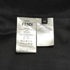 FENDI フェンディ / 美品 23AW 目黒蓮 着用 クラウドモチーフ シルク 長袖シャツ / FS0585 AN0T / size 40 (BLACK) 352006-in-ue