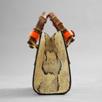 GUCCI グッチ / 希少 美品 2021年 グッチ ダイアナ パイソン ミニ  トートバッグ ショルダーバッグ / 655661 / PYTHON x ORENGE /   352213-izm