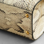 GUCCI グッチ / 希少 美品 2021年 グッチ ダイアナ パイソン ミニ  トートバッグ ショルダーバッグ / 655661 / PYTHON x ORENGE /   352213-izm
