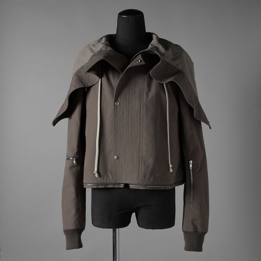 Rick Owensリックオウエンス / 美品 25SS Hollywood Headon Cropped Headon Parka / マウンテンパーカー ジャケット/ RL01E5718 CCVS / size 48 (SMOG)