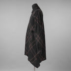 Aleksandr Manamis アレクサンダー マナミス / 美品 21SS Crossed Plaid Shirt ロングシャツ 長袖シャツ / size 2 (BLACK) 352005-ymu