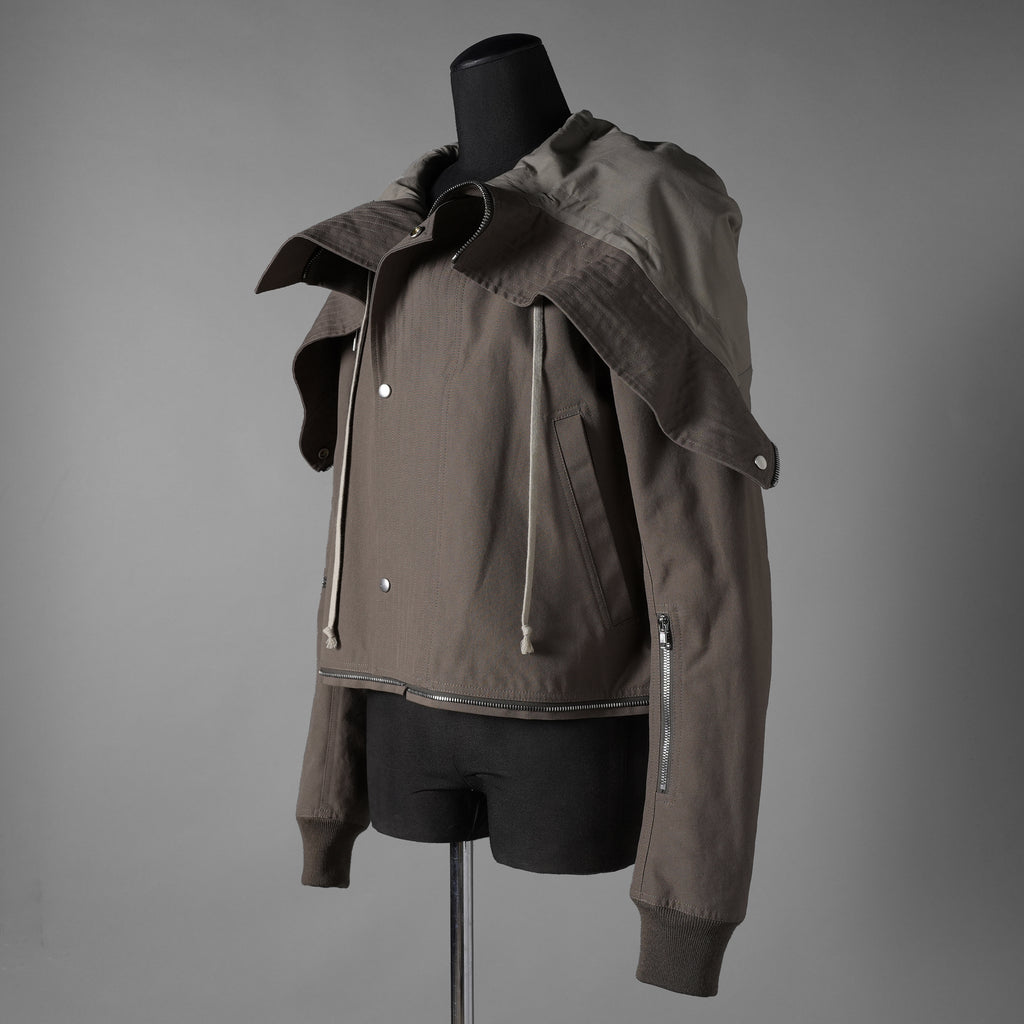 Rick Owensリックオウエンス / 美品 25SS Hollywood Headon Cropped Headon Parka / マウンテンパーカー ジャケット/ RL01E5718 CCVS / size 48 (SMOG)