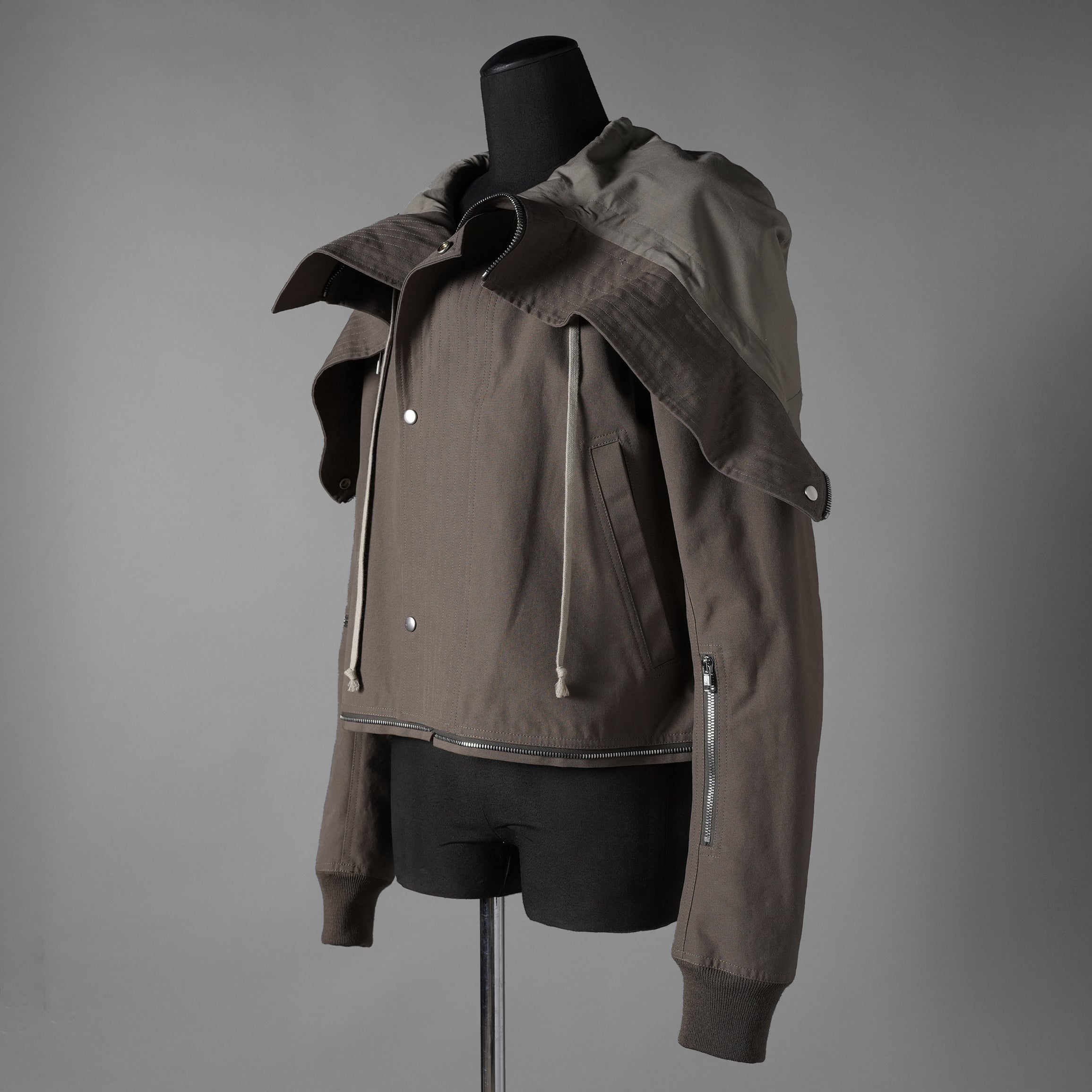 Rick Owensリックオウエンス / 美品 25SS Hollywood Headon Cropped Headon Parka / マウンテンパーカー ジャケット/ RL01E5718 CCVS / size 48 (SMOG)