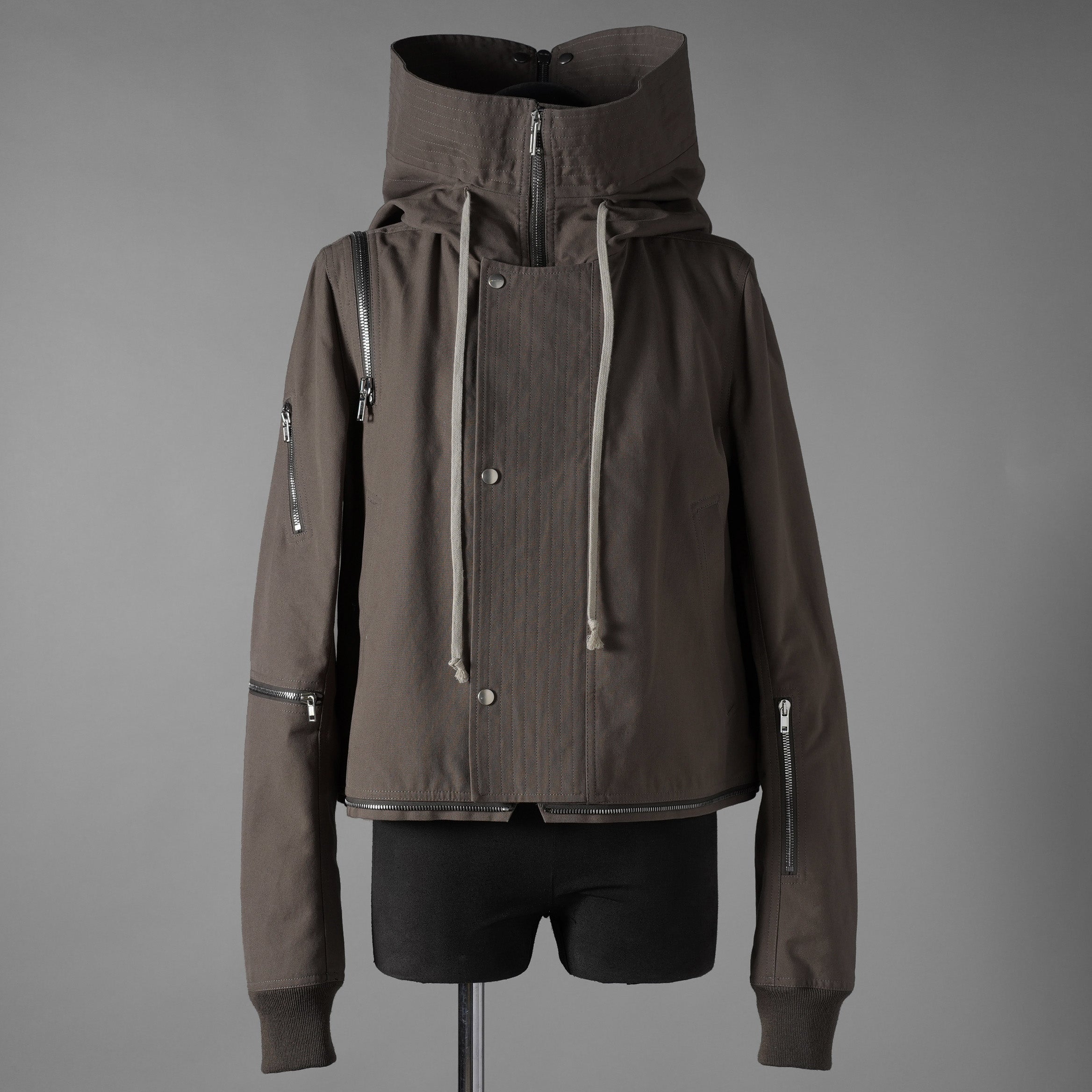 Rick Owensリックオウエンス / 美品 25SS Hollywood Headon Cropped Headon Parka / マウンテンパーカー ジャケット/ RL01E5718 CCVS / size 48 (SMOG)
